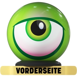 On The Ball-Bowlingblle im Design Top Monster Eyeball - Green