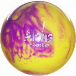 Aloha Polyester Plastikball Purple / Yellow