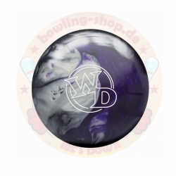 White Dot Bowlingball Columbia 300 Color  Black / Purple / Silver Polyester / Rumball