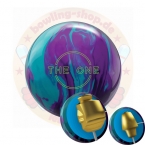 The One Remix Ebonite Asymmetric Bowlingball Teal-Purple-Violet Reactive