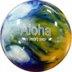 Aloha Polyester Plastikball Blue / Orange / Silver