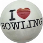 Funball I love Bowling Ball Bowlingball / Bowlingkugel